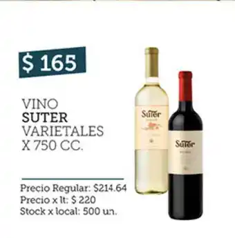 Disco Vino Suter x750 cc oferta