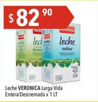 Hergo Leche Veronica Larga Vida Entera-Descremada x1 lt oferta