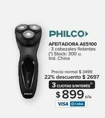Carrefour Maxi Philco Afeitadora AE5100 oferta