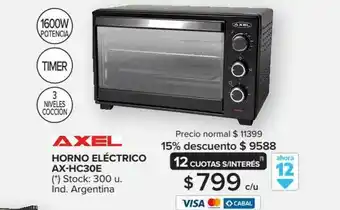 Carrefour Maxi Axel Horno Eléctrico AX-HC30E 300 u oferta