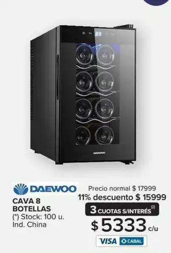 Carrefour Maxi Daewoo Cava 8 Botellas 100 u oferta
