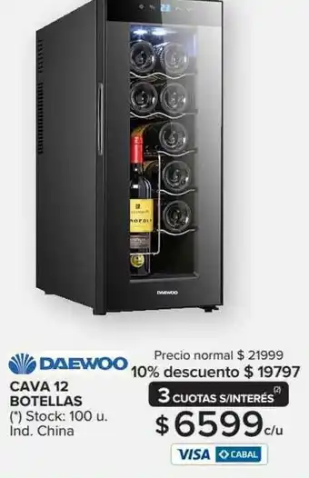 Carrefour Maxi Daewoo Cava 12 Botellas 100 u oferta