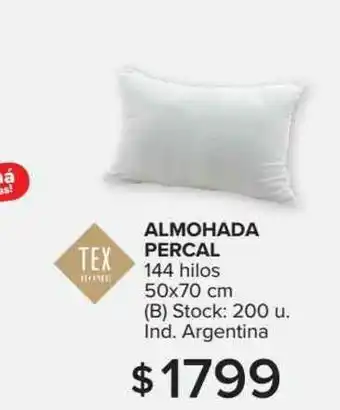 Carrefour Maxi Tex Home Almohada Percal 50x70 cm oferta