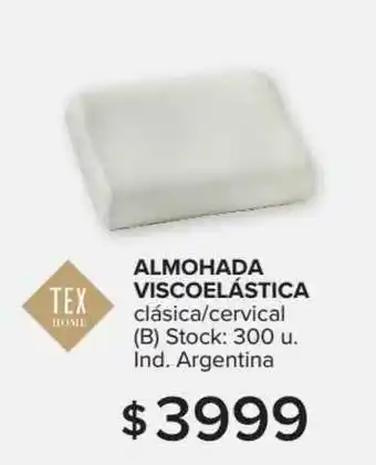 Tex Home Almohada Viscoelástica 300 u