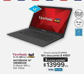 Carrefour Maxi ViewSonic Notebook 14 oferta