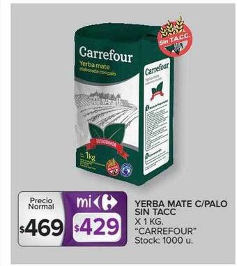 Carrefour Market Yerba Mate C Palo Sin Tacc oferta