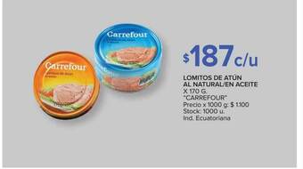 Carrefour Market Lomitos De Atún Al Natural En Aceite oferta