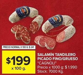 Carrefour Market Salamín Tandilero Picado Fino Grueso oferta