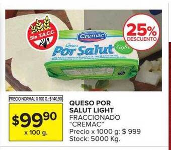 Carrefour Market Queso Por Salut Light Fraccionado oferta