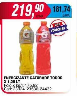 Maxiconsumo Energizante Gatorade Todos oferta