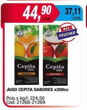 Maxiconsumo Jugo Cepita Sabores oferta