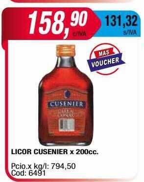 Maxiconsumo Licor Cusenier oferta