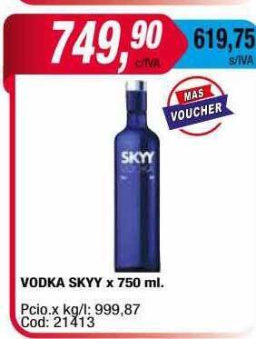 Maxiconsumo Vodka Skyy oferta