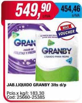 Maxiconsumo Jab Liquido Granby oferta