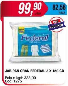 Maxiconsumo Jab Pan Gran Federal oferta