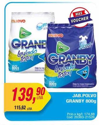 Maxiconsumo Jab Polvo Granby oferta