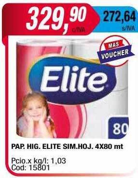 Maxiconsumo Pap Hig Elite Sim Hoj oferta