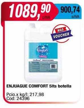 Maxiconsumo Enjuague Comfort 5lts Botella oferta