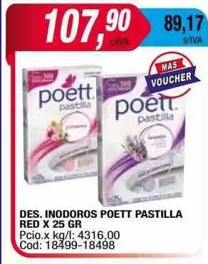 Maxiconsumo Des Inodoros Poett Pastilla Red oferta
