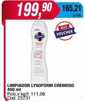 Maxiconsumo Limpiador Lysoform Cremoso oferta