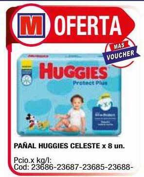 Maxiconsumo Pañal Huggies Celeste oferta