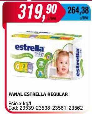 Maxiconsumo Pañal Estrella Regular oferta