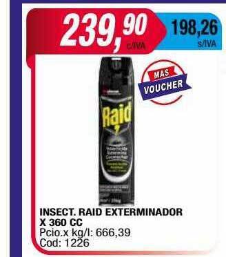 Maxiconsumo Insect Raid Exterminador oferta