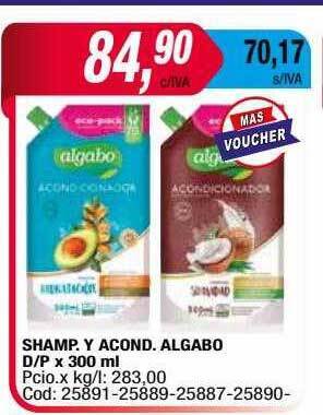 Maxiconsumo Shamp Y Acond Algabo oferta