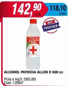 Maxiconsumo Alcohol Patricia Allen oferta