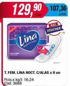 Maxiconsumo T Fem Lina Noct C Alas oferta