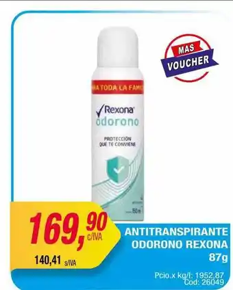 Maxiconsumo Antitranspirante Odorono Rexona oferta
