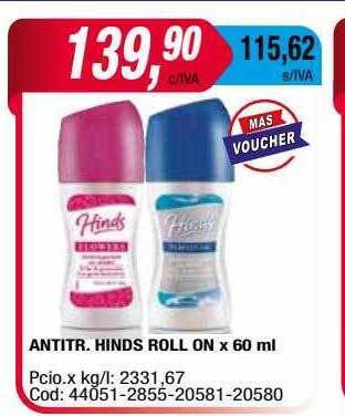Maxiconsumo Antitr Hinds Roll On oferta