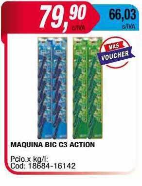 Maxiconsumo Maquina Bic C3 Action oferta