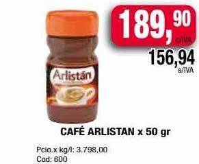 Maxiconsumo Café Arlistan oferta