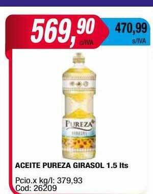 Maxiconsumo Aceite Pureza Girasol oferta