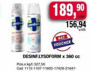 Maxiconsumo Desinf Lysoform oferta