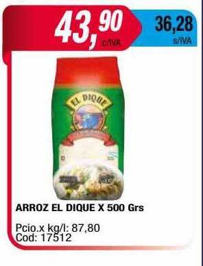 Maxiconsumo Arroz El Dique oferta