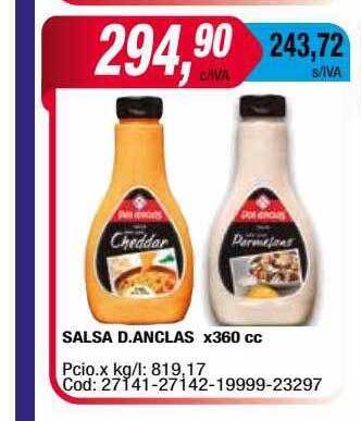 Maxiconsumo Salsa D Anclas oferta