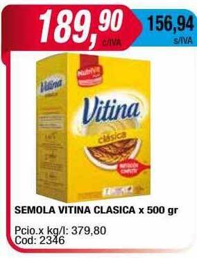 Maxiconsumo Semola Vitina Clasica oferta