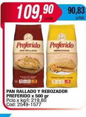 Maxiconsumo Pan Rallado Y Rebozador Preferido oferta