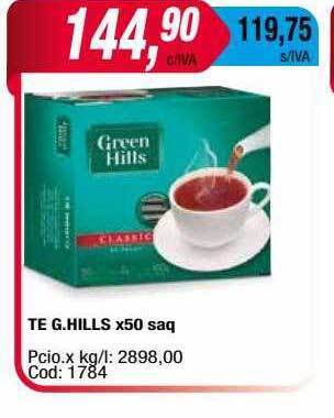 Maxiconsumo Te G Hills oferta