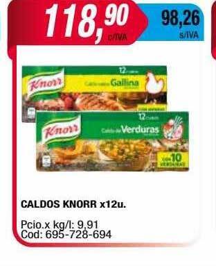 Maxiconsumo Caldos Knorr oferta