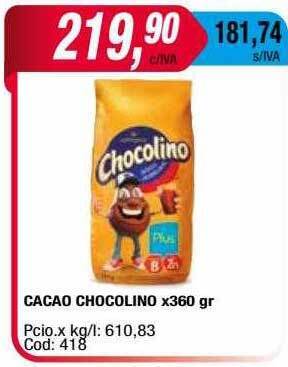 Maxiconsumo Cacao Chocolino oferta