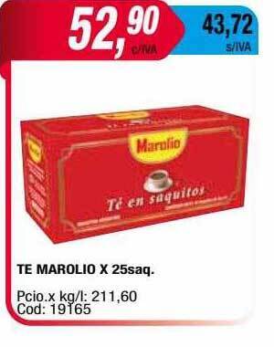 Maxiconsumo Te Marolio oferta