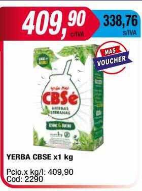 Maxiconsumo Yerba Cbse oferta