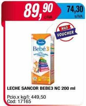 Maxiconsumo Leche Sancor Bebe3 Nc oferta