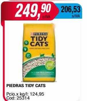 Maxiconsumo Piedras Tidy Cats oferta