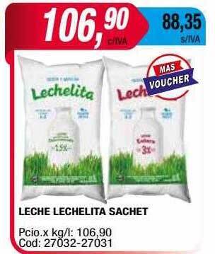 Maxiconsumo Leche Lechelita Sachet oferta