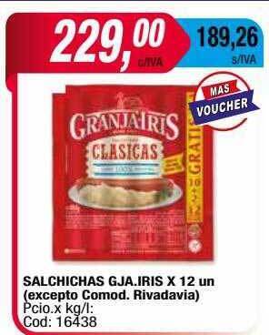 Maxiconsumo Salchichas Gja Iris oferta