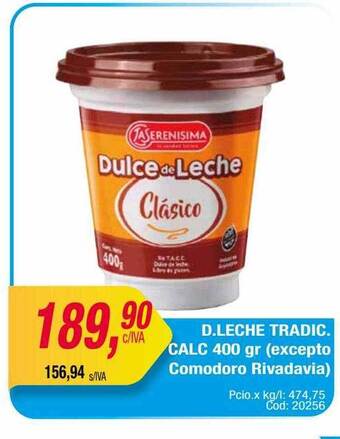 Maxiconsumo D Leche Tradic Calc oferta